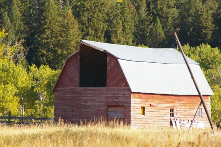 Old Barn, Darby Canyon, Teton Valley, Idaho - fields, scenic, structures, farms, barns, homesteads