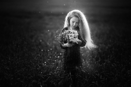 â™¥ - abstract, girl, flower, photography