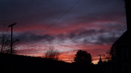 Spectacular Sunrise - colorful sunrise, early morning beauty, december sunrise, painted clouds