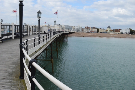 View from the end of the Pier - pier, sea, artistic, landscape