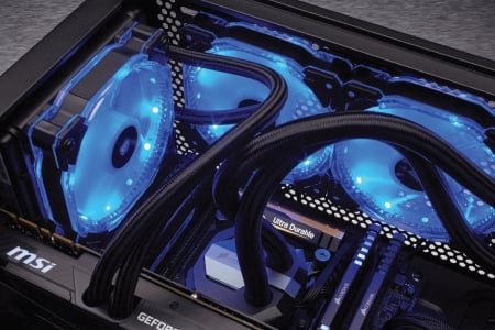 Gaming PC - water cooling, tech, PC, electronics, Gaming, high end