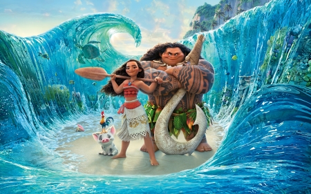 Moana 2016 - animated, 2016, disney, moana, funny