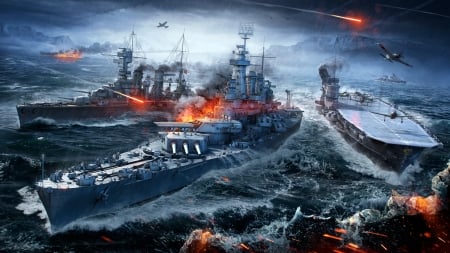 World of WAR Ships - games, video, war, 2016, ships, world