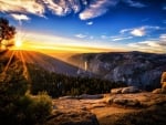 Sunset over Mountains