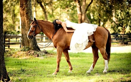 Bride Ride.. - women, fun, bride, female, boots, fashion, models, brunettes, western, girls, cowgirl, style, outdoors, horses, ranch