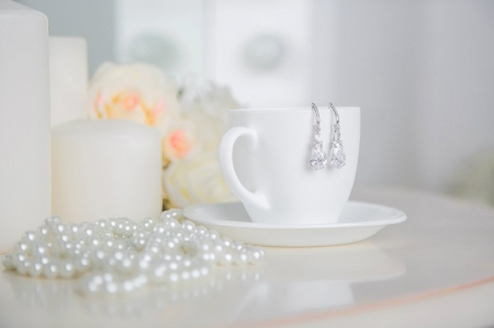 â™¥ - pearls, abstract, cup, soft