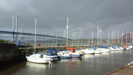 Queensferry - forth road bridge, queensferry, scotland, september 2016