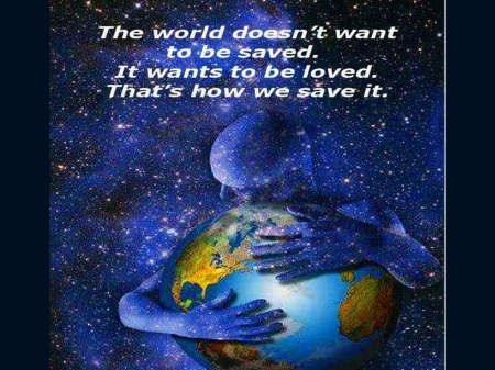 Love the earth - love, arms, world, earth