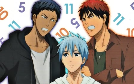 Kuroko No Basket - Kagami, Friend, Red, Sports, Basketball, Blue, Kuroko, Japanese, Kuroko No Basket, Aomine