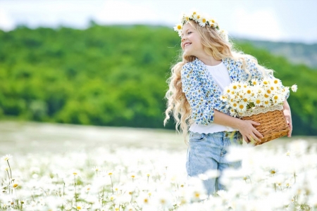 ♥ - abstract, flowers, girl, soft