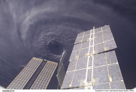 Hurricane Ivan from the Space Station - space, clouds, fun, Space Station, cool