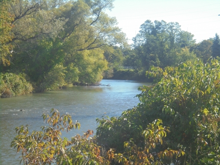 The Mohawk River - water, rivers, autumn, trees