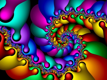 Fractal - abstract, art, rainbow, fractal