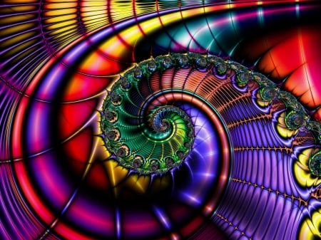 Fractal - fractal, art, abstract, spiral