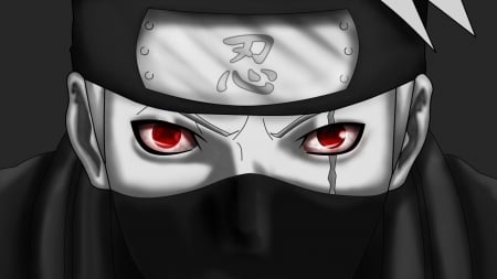 The Look - red, anime, man, eyes