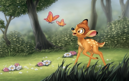 Disney banbi - disney, bambi, deer, cartoon