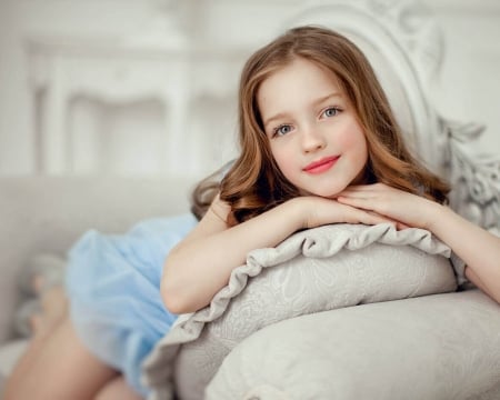 little girl - dainty, pretty, lying, Photography, pink, pure, child, fair, face, nice, bonny, house, kid, childhood, Princess, beauty, love, baby, hair, Belle, comely, white, cute, wallpaper, people, room, dress, blonde, home, DesktopNexus, sightly, beautiful, girl, cool, lovely, sweet, smile, little, adorable