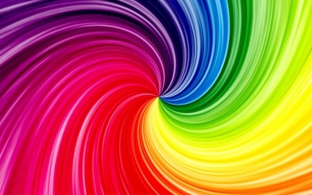 Colorful spiral - abstract, rainmbow, art, fractal