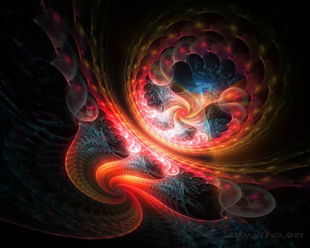 3 D Night - digital, fantasy, 3d, nature, abstract, art