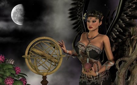 Astral Fairy of the Night - woman, girl, female, fairy, daz3d