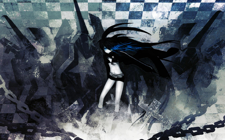 Black rock shooter - miku, anime