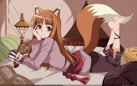 cute holo - spice, fox, wolf, cute, holo