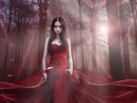 Nature of Womanhood - fantasy, female, nature, lady, woman, girl