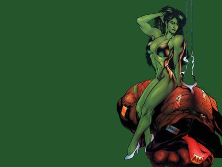 She-Hulk - comics, female, she hulk, lady, woman, green, marvel, heroes