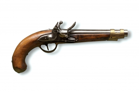 Flintlock Pistol - pistol, vintage, gun, Flintlock, weapon