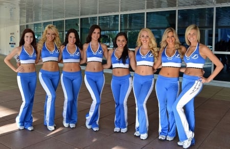 Tampa Bay Lightning Girls - ladies, models, blue, hockey