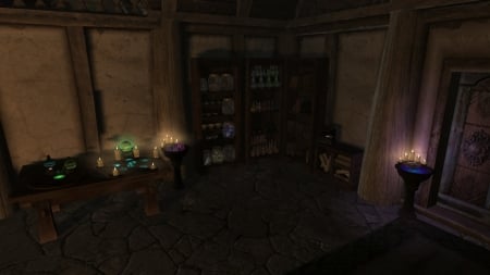 Skyrim Ambiente VI - The Elder Scrolls V, Console Game, Computer Game, The Elder Scrolls, Tamriel, Video Game, Alchemy, Game, Farmhouse, Fantasy, Console, Luna Farm, Fantasy Game, Libary, Inside, Mod, modded, Elder Scrolls, Screenshot, Alchemic Laboratory, Skyrim