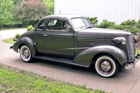 1938 Chevy Coupe - Bowtie, GM, Whitewalls, Classic