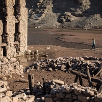 The remains of the former town of Mansilla