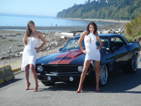 Hanging By A Camaro - classic, bowtie, models, outdoors