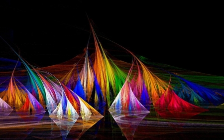 Fractal - fractal, rainbow, art, abstarct