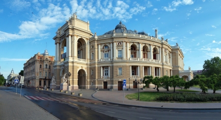 Odessa Opera & Ballet Theater - Ukraine, Ballet Theater, modern, theatre, Odessa Opera, architecture, building, Odessa