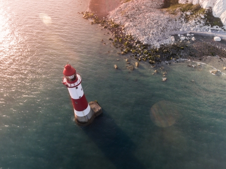 Lighthouse - Lighthouse, water, sea, ocean, architecture, rocks