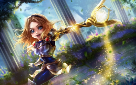 Chibi Lux - chibi lux, game, fantasy, league of legends, girl, cute