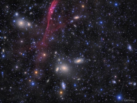 The Antlia Cluster of Galaxies - space, fun, galaxies, stars, cool