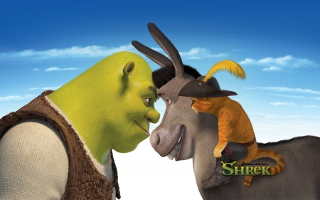 Shrek - Donkey, Shrek, animated, Cat