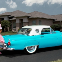 1957 Thunderbird and Model (Retro)