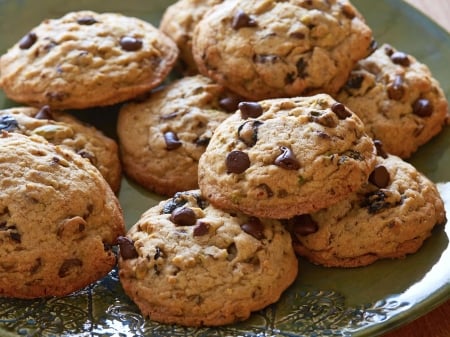 Chocolate Chip Cookies - chip, chocolate chip cookies, food, chocolate, baking, bake, cookies