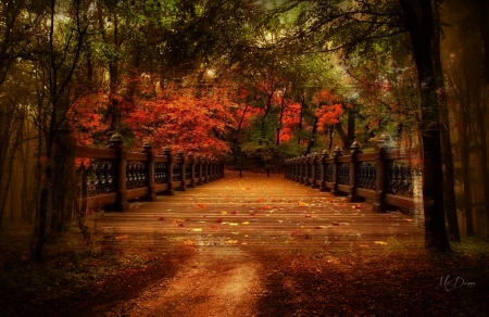 Autumn Bridge Collage