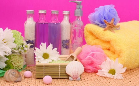 Spa - scent, flower, towel, spa