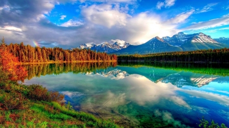 Mountain Lake - nature, lake, autumn, mountain