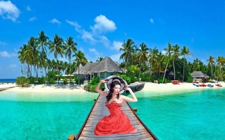 Beach and girl