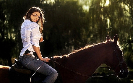 Can You Ride?.. - style, girls, horse, western, women, models, ranch, outdoors, brunettes, cowgirl, fun, female, boots, fashion