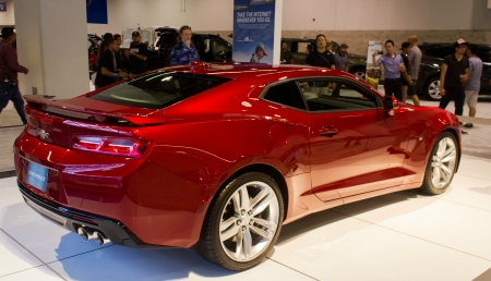 red camaro - sports car, ss, chevy, camaro