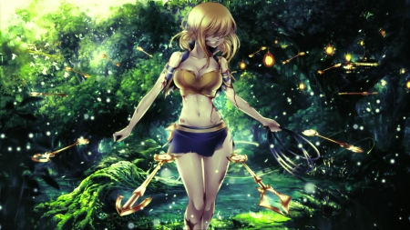 Lucy - girl, key, magic, spirit, fairy tail, lucy, anime, manga, cosmos, blonde