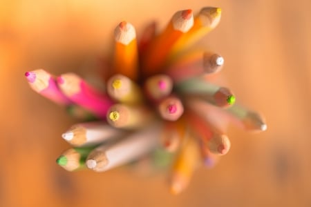 Pencil - white, colour, photo, Pencil